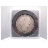 1912-D Barber Silver Half Dollar