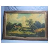 J. Meadows 'Valley Farm' Pastoral Scene