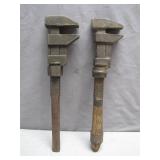 Two Early Iron Monkey Wrenches