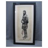 Framed Illustration of Major General George Crook