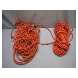 Bundle of Heavy-Duty Orange Extension Cords