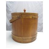 Wooden Ice Cream Churn Bucket With Lid