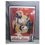 Framed Nuka Cola 'Zap That Thirst!' Poster