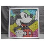 Framed Mickey Mouse Mosaic Artwork