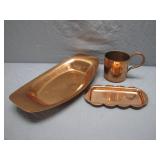 3 Copper Kitchenware Items