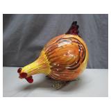 Colorful Ceramic Chicken Figurine