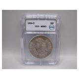 1884-O Morgan Silver Dollar ICG MS63