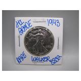 1943 Walking Liberty Silver Half Dollar