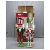 Two Festive Holiday Nutcrackers
