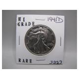 1941-D Walking Liberty Silver Half Dollar