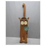 Wooden Cat-Shaped Spare Roll Holder