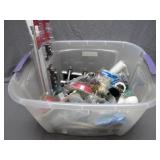Tote of Home Improvement Supplies