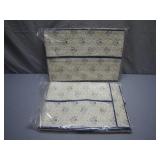 Quilted Foldable Storage Cases with Floral Prints
