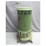 Metal Heater With Bird Artwork by C. Shaw