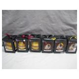 6 Washington Redskins Ball Ornaments