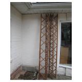 3 Wooden Garden Trellis Pieces