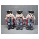3 Nutcracker Cookie Jars