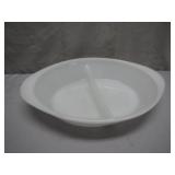 Divided Glasbake Oval Dish