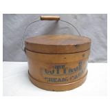 Cottage Cream Caramel Wooden Pail