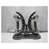 Dragon-Themed Dual Blade Knife Set