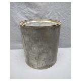 1-Gallon Metal Oyster Tin with Embossing