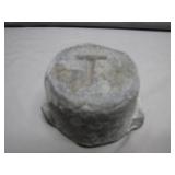 5 Pound Lead Weight Marked 'T'