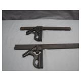 Two Steel Combination Square Tools