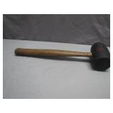 Rubber Mallet With Wooden Handle