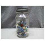 Atlas Mason Jar with Marbles