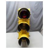 Yellow 3-Light Traffic Signal Lighting Unit