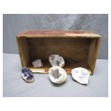 Geode Collection in Wood Display Box