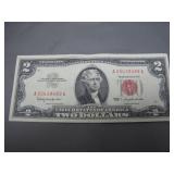 1963 Red Seal $2 Dollar Note