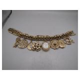 Anne Klein Gold-Colored Charm Bracelet