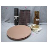 Bamboo and Circular Cushioned Items