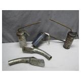 Vintage Oil Cans and Spout Attachments