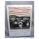 Edvard Munch Exhibit Poster, 1969