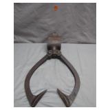 Antique Cast Iron Railroad Tie Tongs