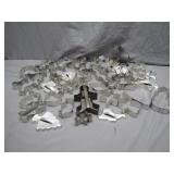 Large Assortment of Metal Cookie Cutters