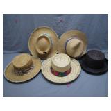 5 Straw Hats With Varied Designs