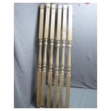 6 Wooden Turncraft Stair Spindles