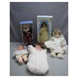 5 Collector Dolls in Boxed and Loose Forms