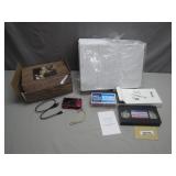 Curated Lot With VHS Cleaner, Camera, and More