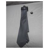 Bespoke Tie and Bold Black Gem Ring Combo