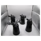 Four Animal Shot Glasses