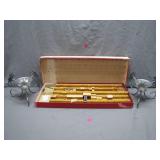 Wooden Letterpress Set with Metal Holders