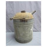 Galvanized Metal Fuel Can with Spout