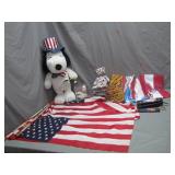 Patriotic Collectibles Lot with Harley Model