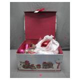 Holiday Ornament Set in Festive Storage Box