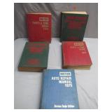 5 Vehicle Service Manuals (1974-1992)