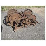 Hand-Crank Oyster Dredge Winch